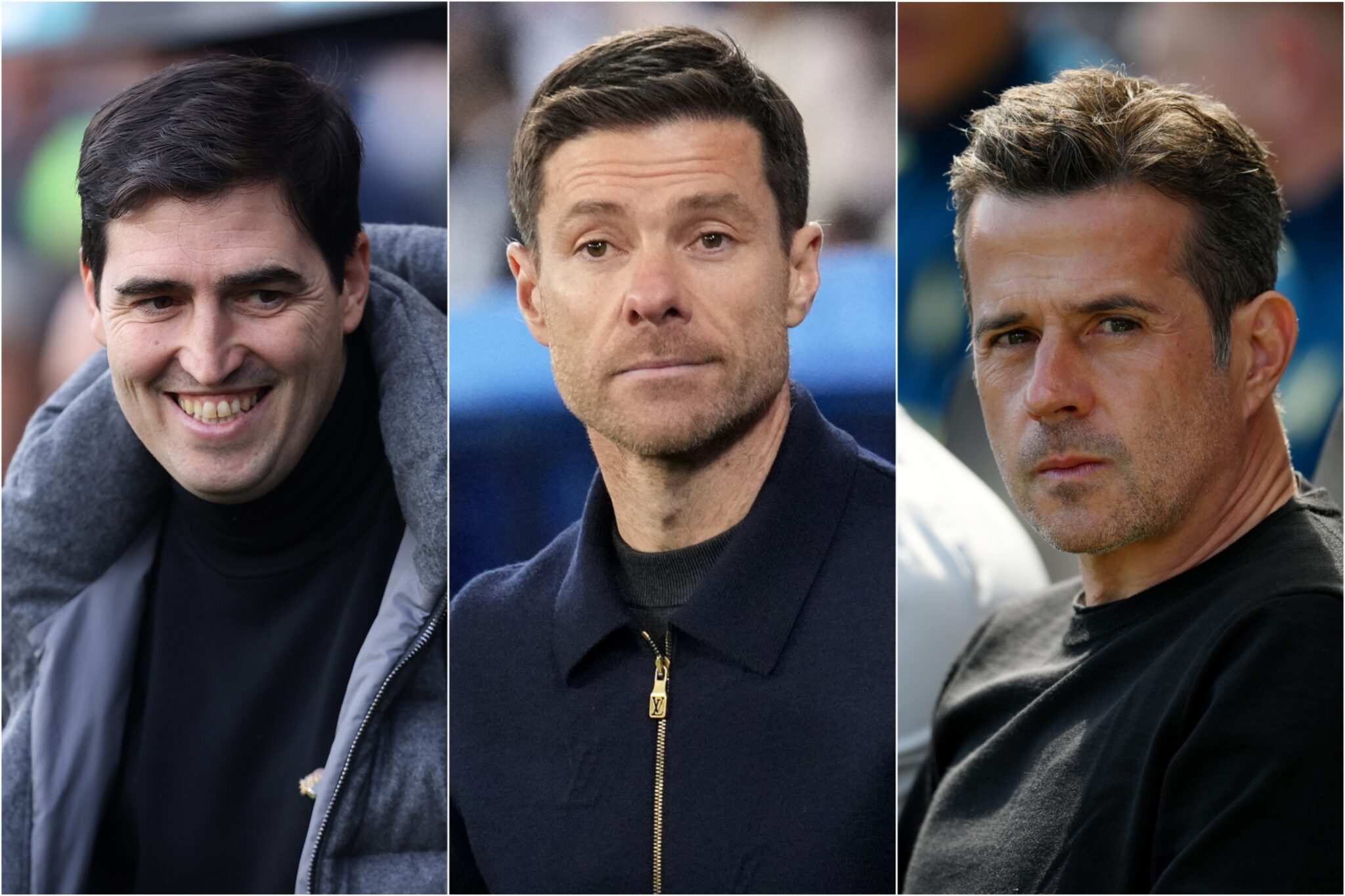 Andoni Iraola, Xabi Alonso and Marco Silva.