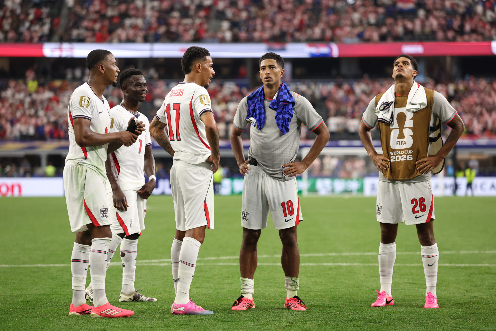 Who could England face in the World Cup last 32?