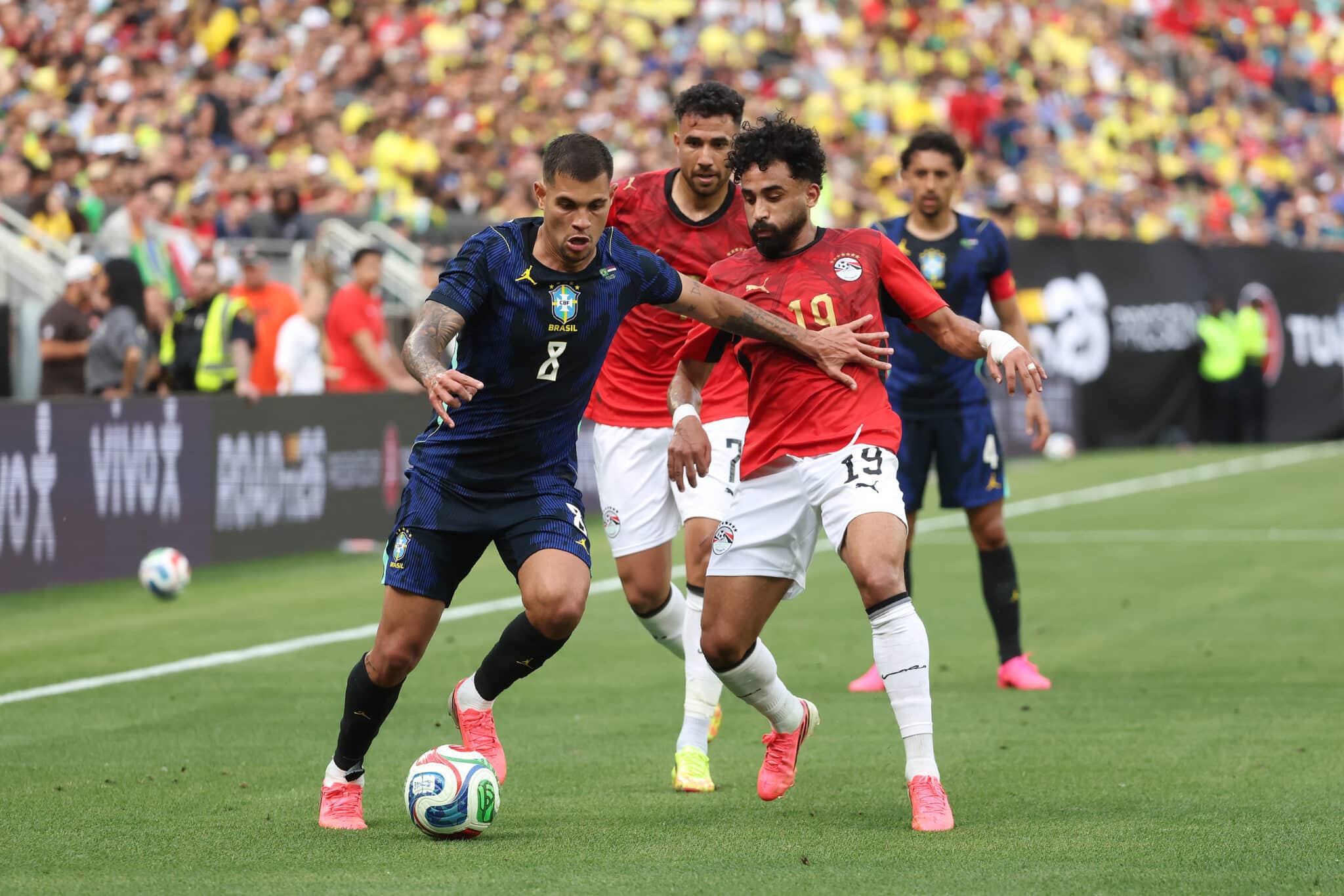 Guimaraes goal helps Brazil beat Egypt ahead of World Cup