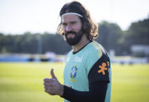 Alisson reveals he sat out Liverpool games to prepare for World Cup Alisson Becker #1 of Brazil and Liverpool gives a thumbs up after the training at Columbia Park Training Facility on June 3, 2026 in Morristown, New Jersey.