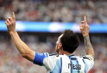 World Cup Day 12: Messi smashes record, weather delay, Mbappe and Haaland purr Lionel Messi #10 of Argentina celebrates scoring his team's second goal during the FIFA World Cup 2026 Group J match between Argentina and Austria at Dallas Stadium on June 22, 2026 in Arlington, Texas.