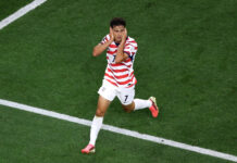World Cup Day 2: Reyna wondergoal, Lalas gaffe, comical FIFA, Partey barred Giovanni Reyna #7 of the United States celebrates scoring his team's fourth goal during the FIFA World Cup 2026 Group D match between USA and Paraguay at Los Angeles Stadium on June 12, 2026 in Los Angeles, California.
