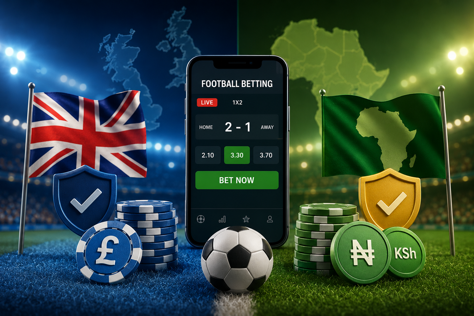 How Football Betting Offers Differ Between the UK and African Markets