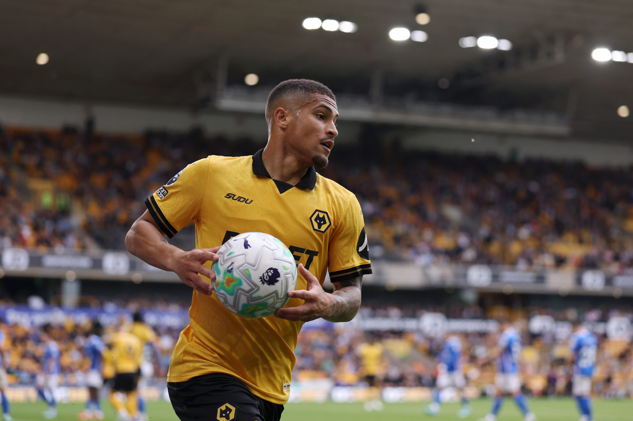 Aston Villa sign Wolves midfielder Joao Gomes in £38m deal