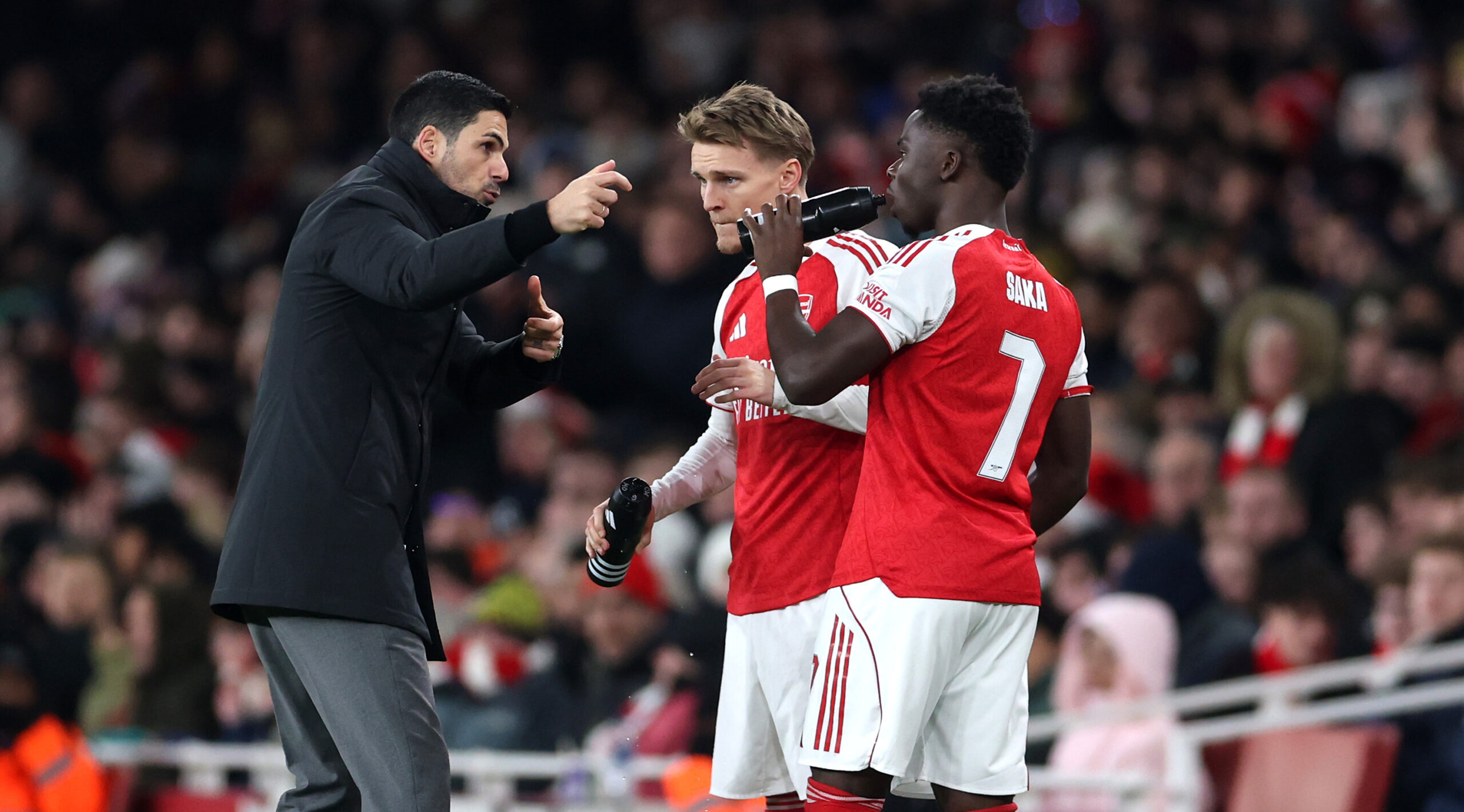 Arteta expects more from Odegaard and Saka