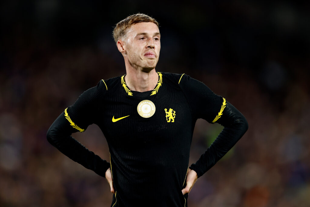 Cole Palmer in the Chelsea away kit for the Premier League 2026/27 season.