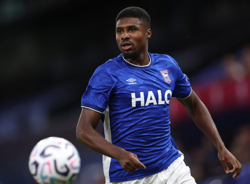 Ben Johnson in the Ipswich Town home kit for the 2026/27 Premier League season.
