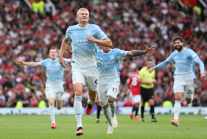 Haaland sets new Manchester Derby goal record with Old Trafford winner
