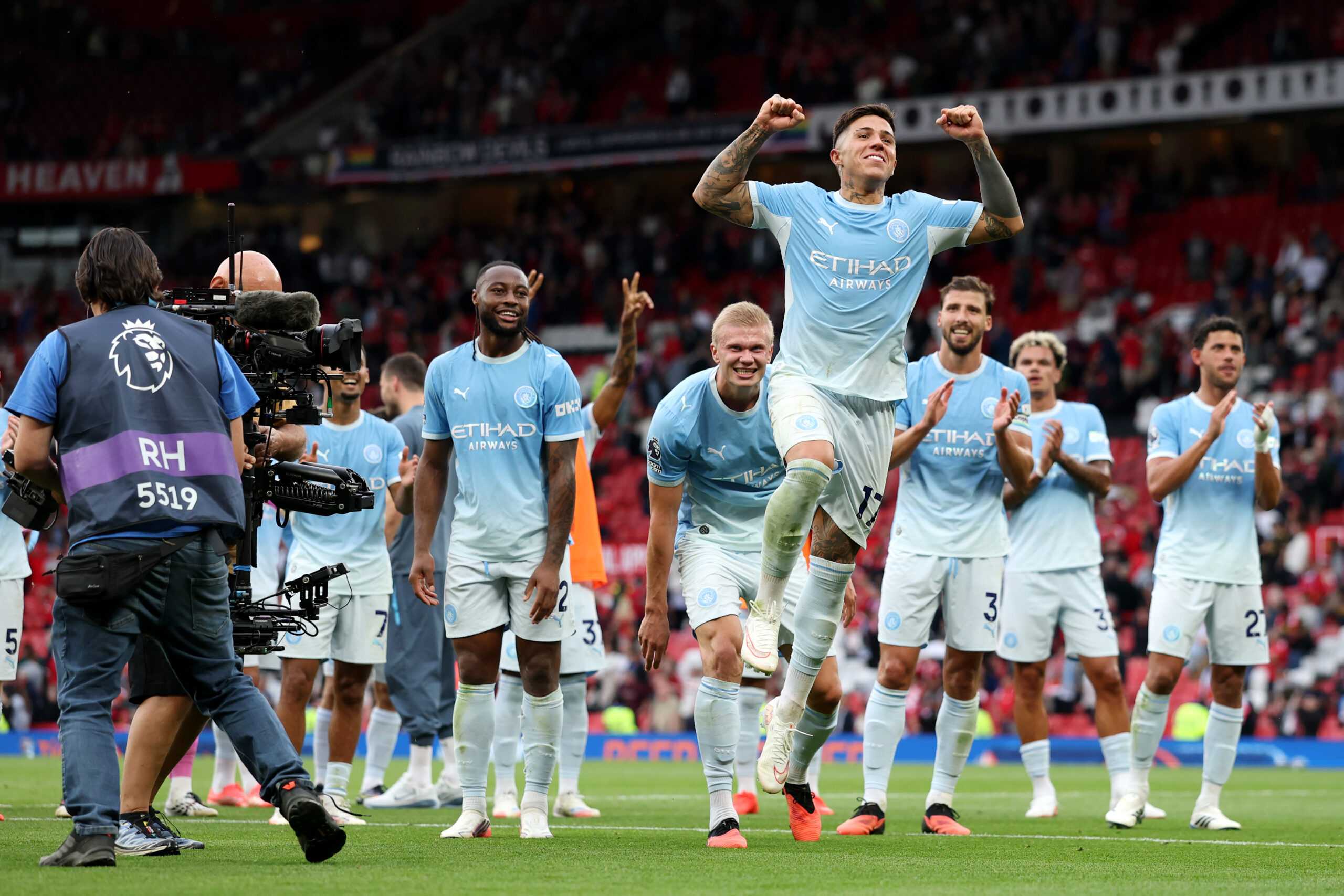 Man City become first away team to win 10 Premier League games at Old Trafford