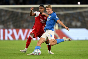 Napoli striker Hojlund hails Arsenal defence as the ‘best of the best’