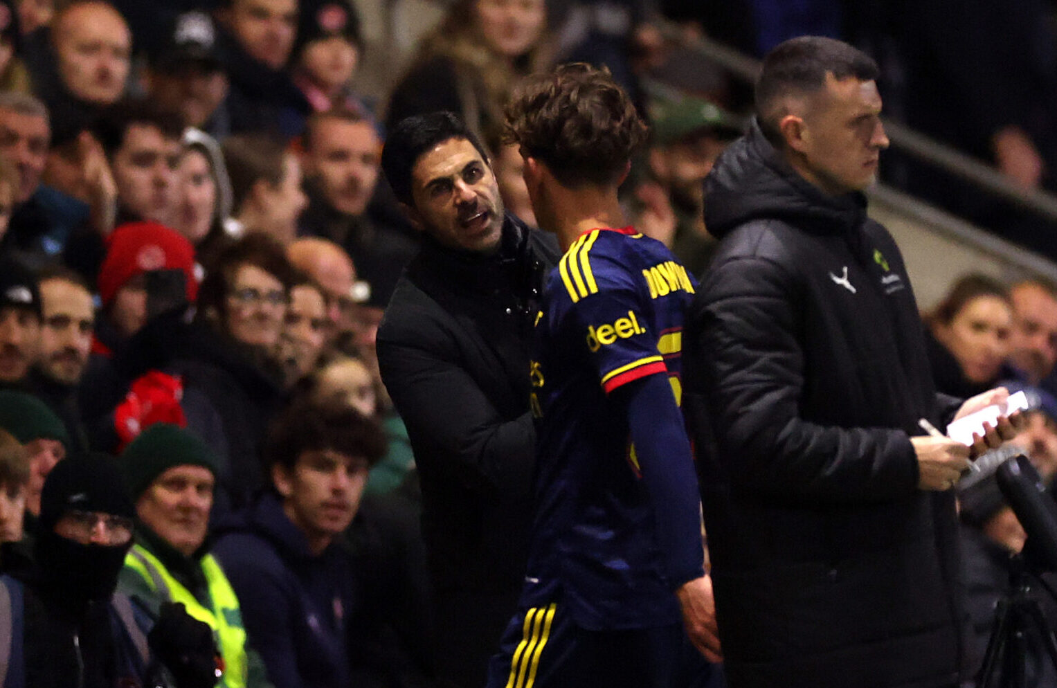 ‘We’re not in Disneyland’ – Arteta sends Dowman warning following red card